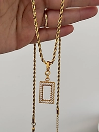 Gram altın uyumlu burgu zincir kolye