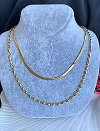 Tek kilitte ikili Çelik kolye