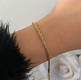 Çelik ince burgu bileklik