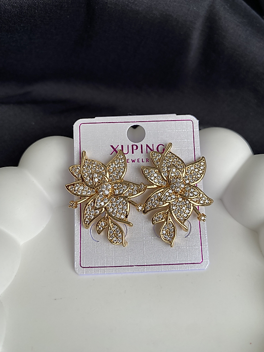 Zirkon taşlı xuping küpe gold