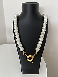 Gemici kilit cam inci kolye 60cm (boncuk büyüklüğünü sipariş notunda belirtiniz)