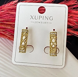 14 ayar renk zirkon taşlı çelik küpe