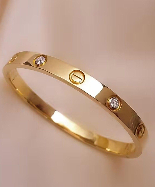 Çelik Cartier kelepçe taşlı 6.0 ölçü
