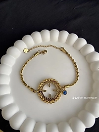 Dorikalı çeyrek uyumlu Çelik bileklik