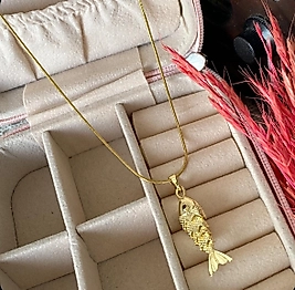 Balık Figür Çelik kolye