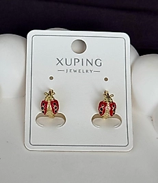 Uğur böceği çocuk Çelik küpe