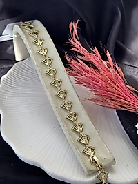 Yelpaze model 14 ayar altın kaplama Xuping bileklik