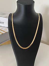 İtalyan Ezme zincir kolye 60 cm