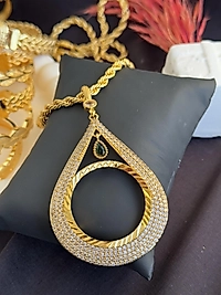 Tam altın uyumlu kuyumcu model 60 cm kolye