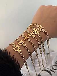 Çelik Harf Bileklik (İstenilen harfi sipariş notunda belirtiniz)