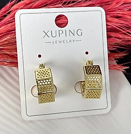 14 ayar renk kalın halka küpe