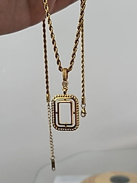 Gram altın uyumlu taşsız İtalyan zincir kolye