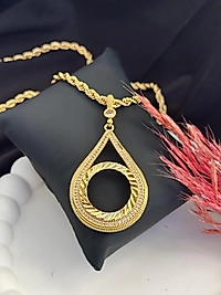 Yarım altın uyumlu kuyumcu model 60 cm kolye