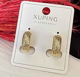 14 ayar renk zirkon taş kuyumcu model çelik küpe