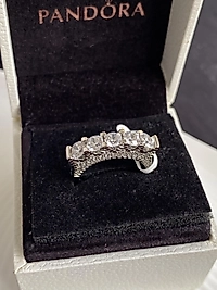 5 taş yüzük çelik 7 no