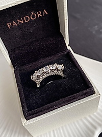 5 taş yüzük çelik 6 no