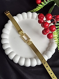 Gram altın uyumlu hasır kemer model bileklik